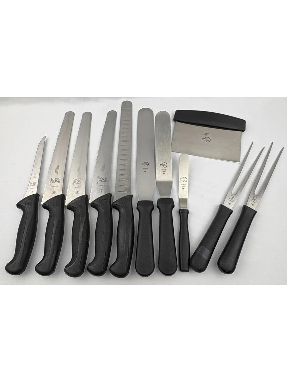 Mercer Culinary 11pc Lot of Stainless Steel Kitchen/Baking Cutlery